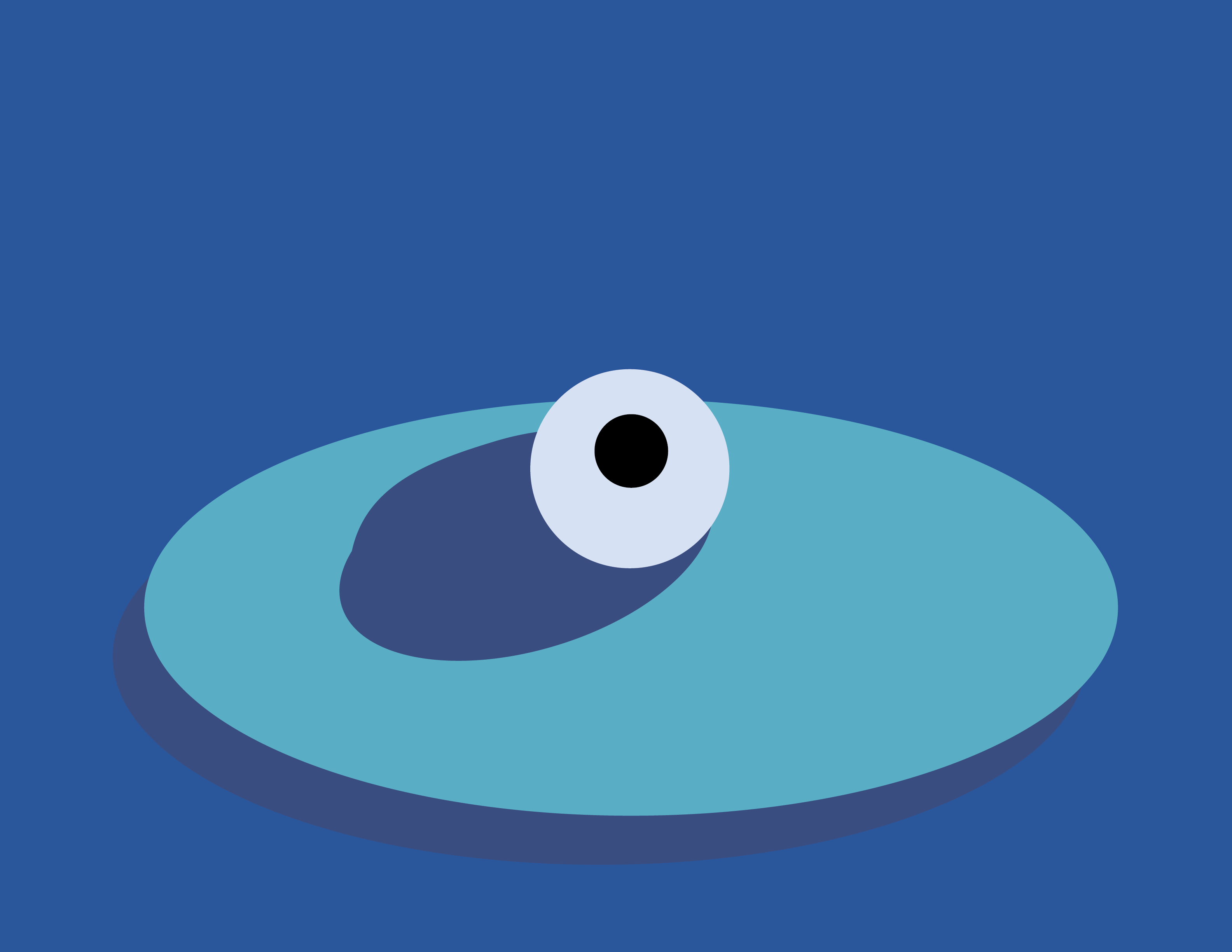 An eye on a plate, the logo of the Strangest Times.